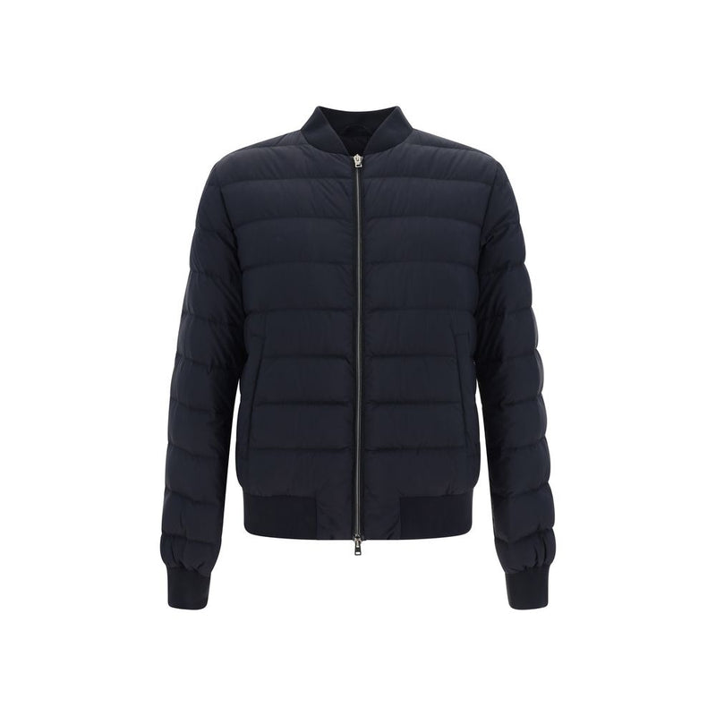 Herno Black Polyamide Bomber