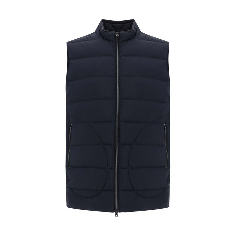Herno Black Polyamide Sleveless Jacket