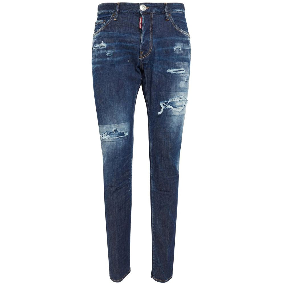 Dsquared² Blue Cotton Jeans & Pant
