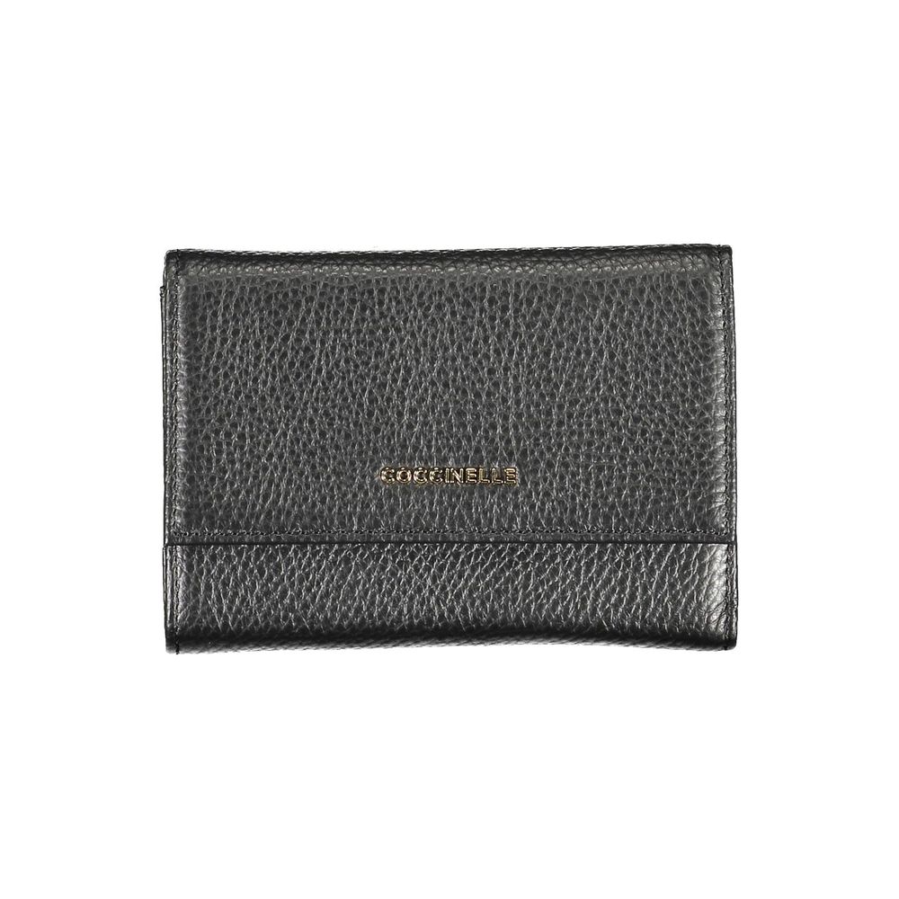 Coccinelle Black Leather Women Wallet - ClickThatClicks 