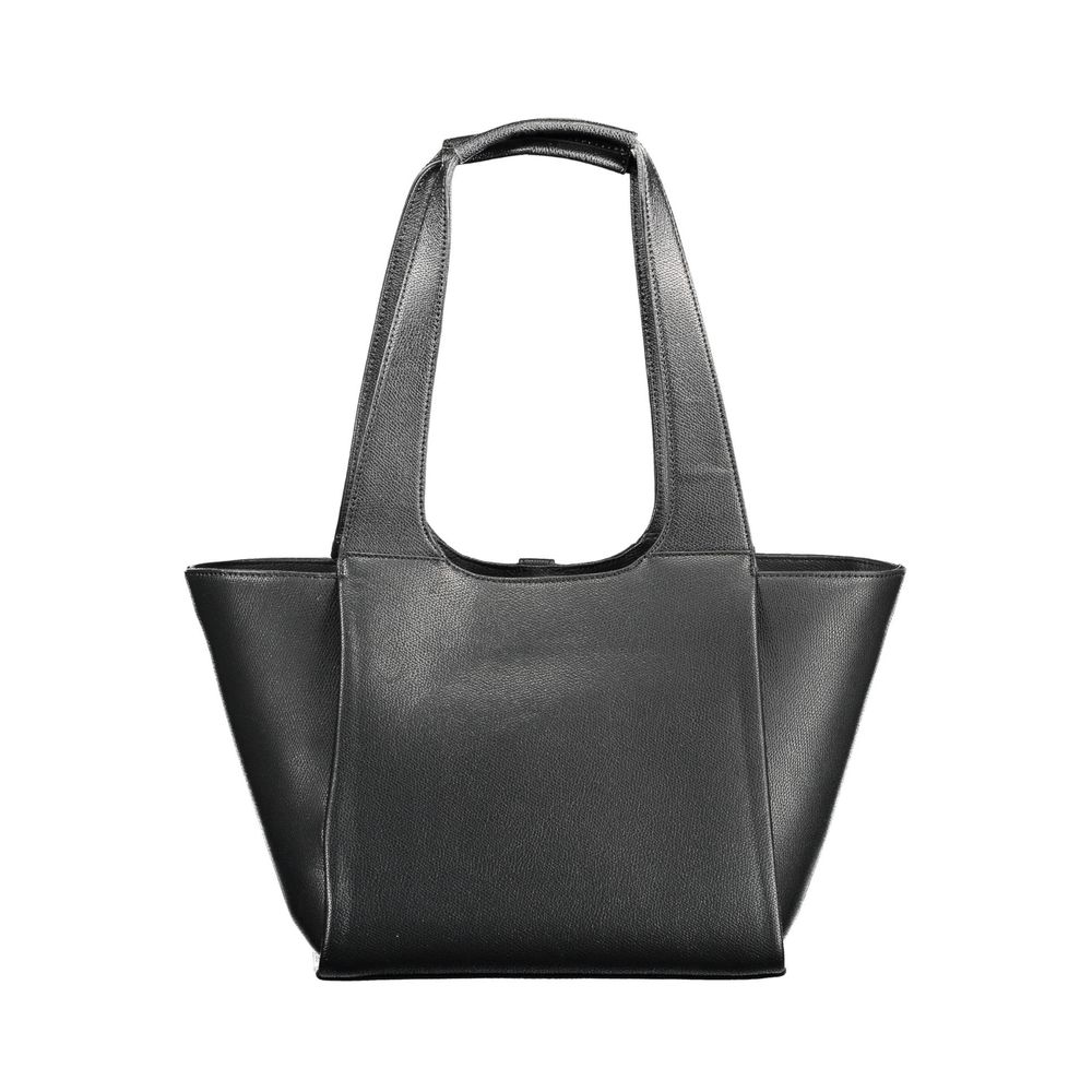 Tommy Hilfiger Black Polyurethane Women Handbag - ClickThatClicks 