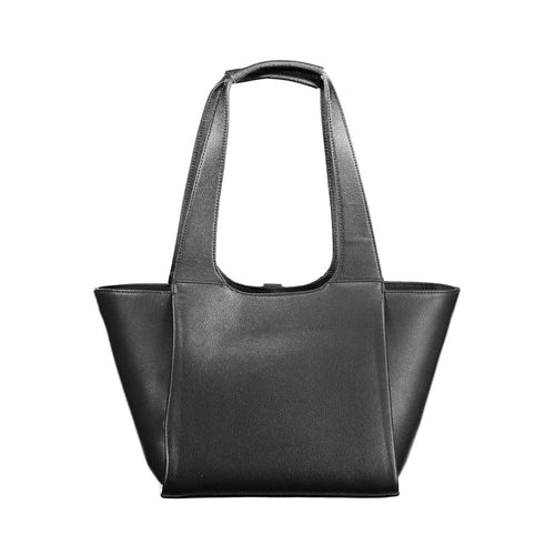 Tommy Hilfiger Black Polyurethane Women Handbag - ClickThatClicks 