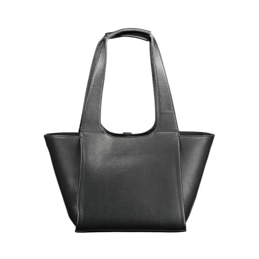 Tommy Hilfiger Black Polyurethane Women Handbag - ClickThatClicks 