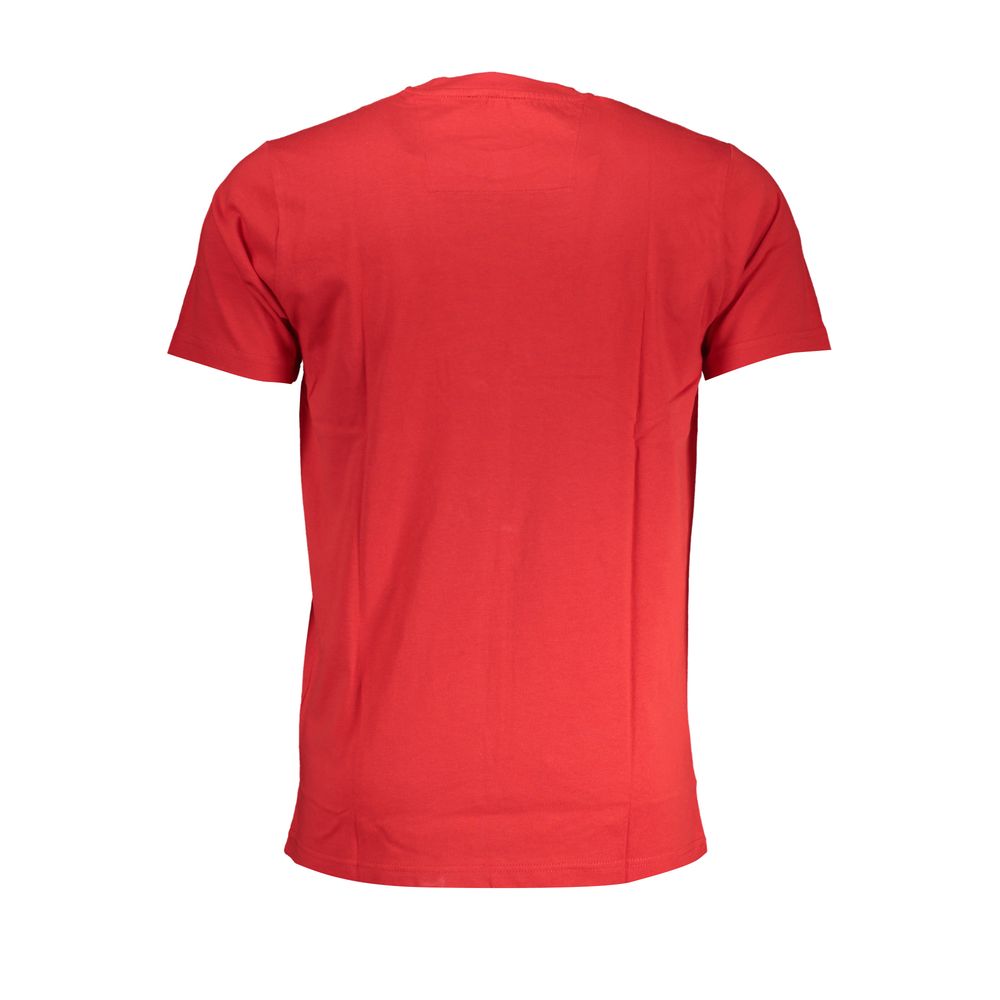 Cavalli Class Red Cotton Men T-Shirt - ClickThatClicks 
