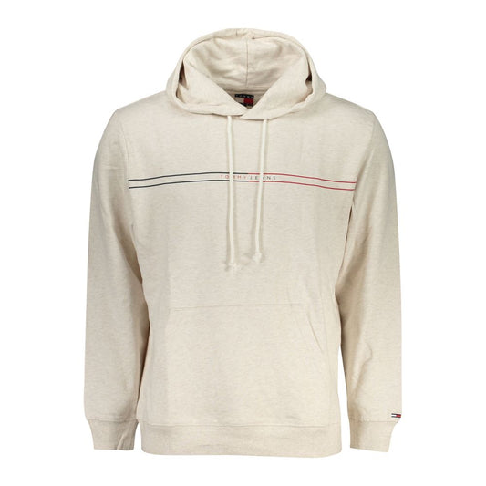 Tommy Hilfiger Beige Cotton Men's Hoodie - ClickThatClicks 