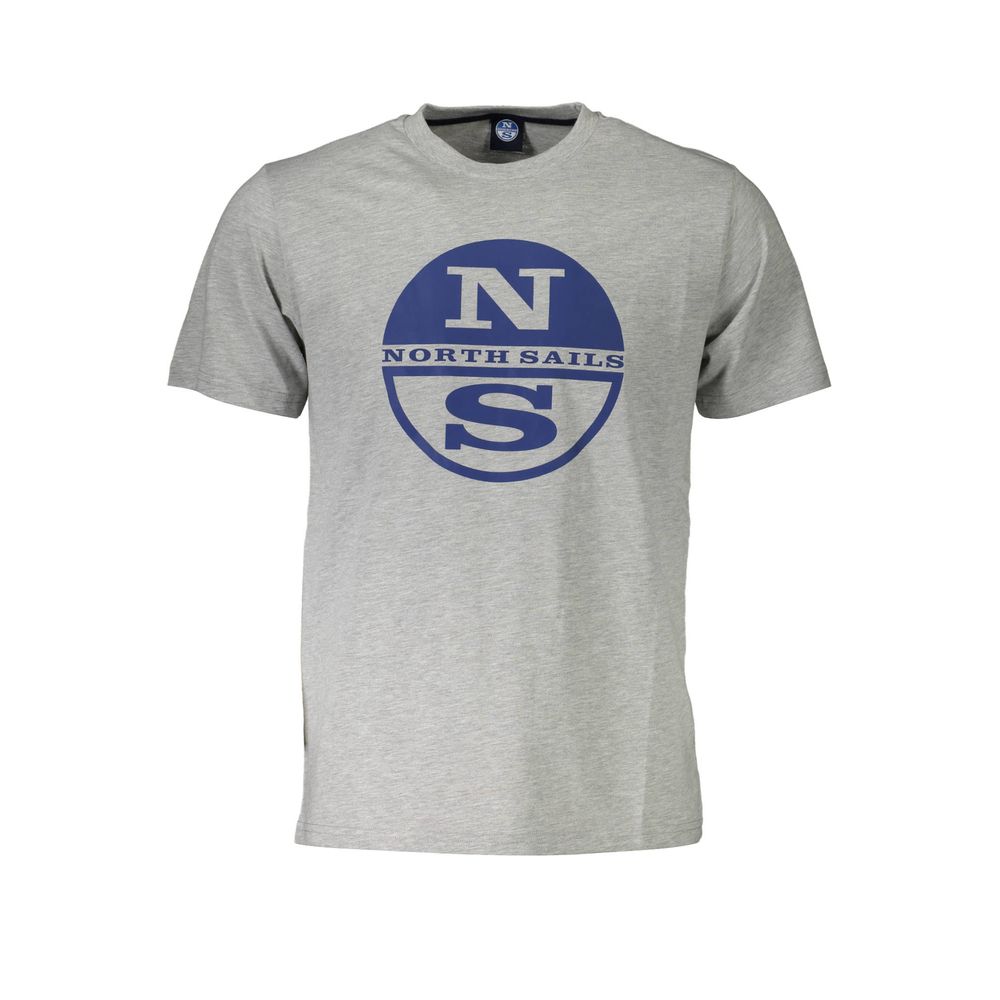 North Sails Grigio Cotton Mens T-Shirt - ClickThatClicks 