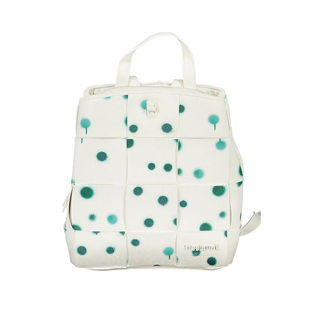 Desigual White Polyurethane Women's Backpack - ClickThatClicks 