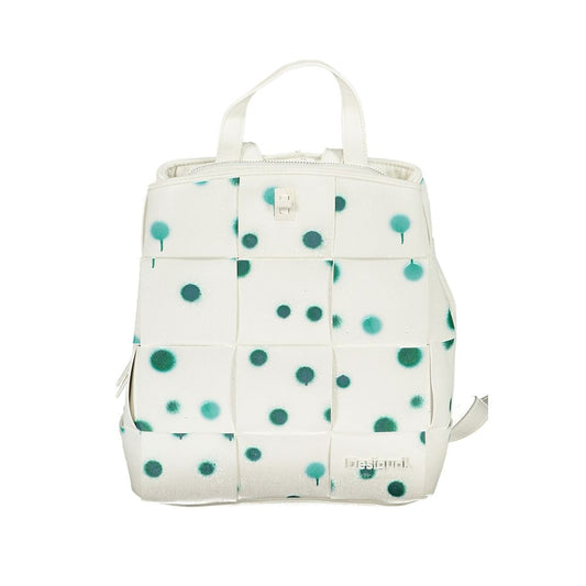 Desigual White Polyurethane Women's Backpack - ClickThatClicks 