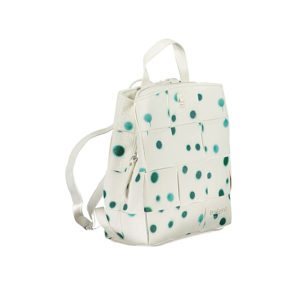 Desigual White Polyurethane Women's Backpack - ClickThatClicks 