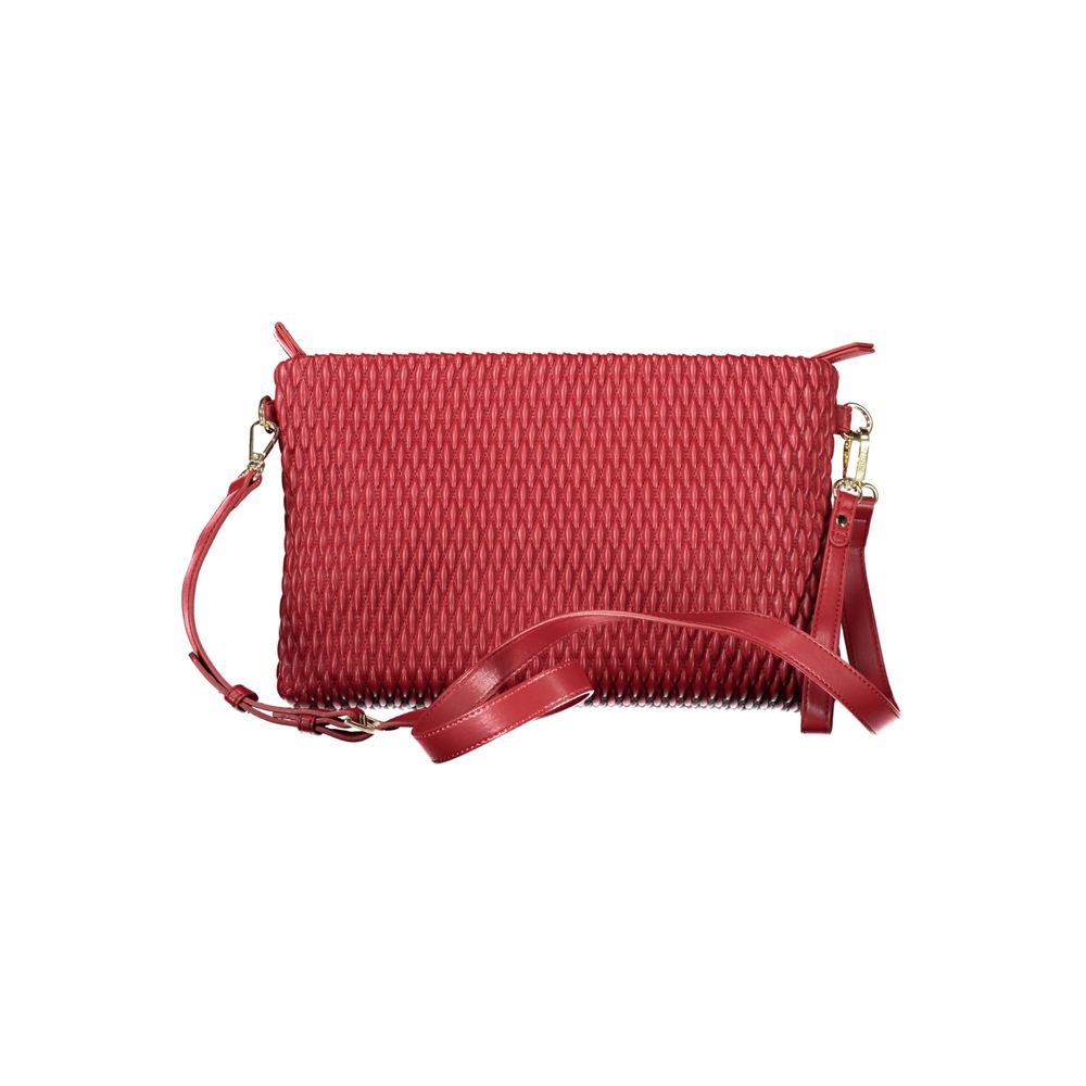Mario Valentino Red Polyurethane Women Handbag - ClickThatClicks 