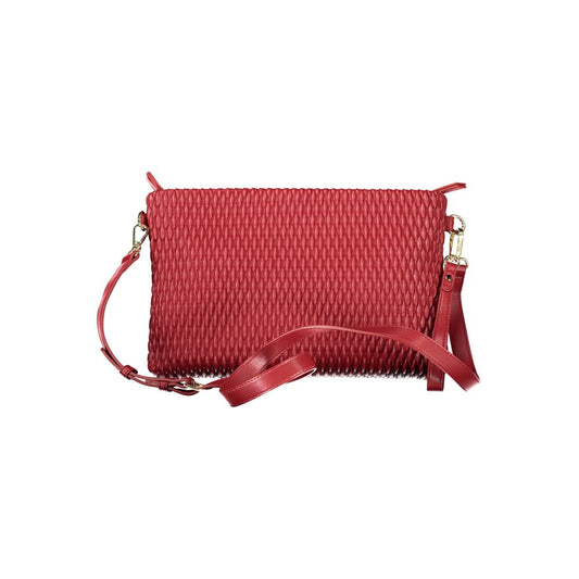 Mario Valentino Red Polyurethane Women Handbag - ClickThatClicks 