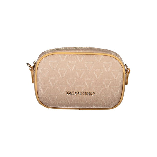 Mario Valentino Beige Polyurethane Women Shoulder Bag - ClickThatClicks 