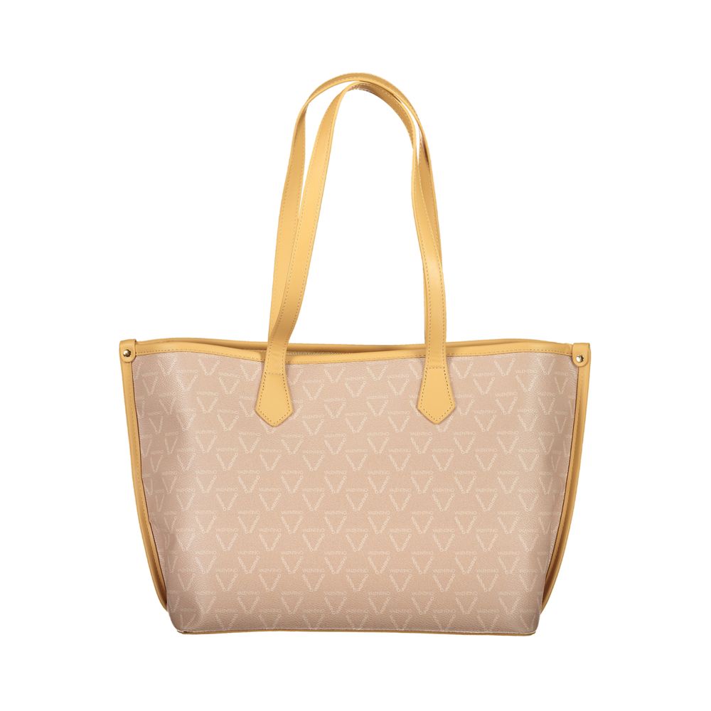 Mario Valentino Beige Polyurethane Women Shoulder Bag - ClickThatClicks 