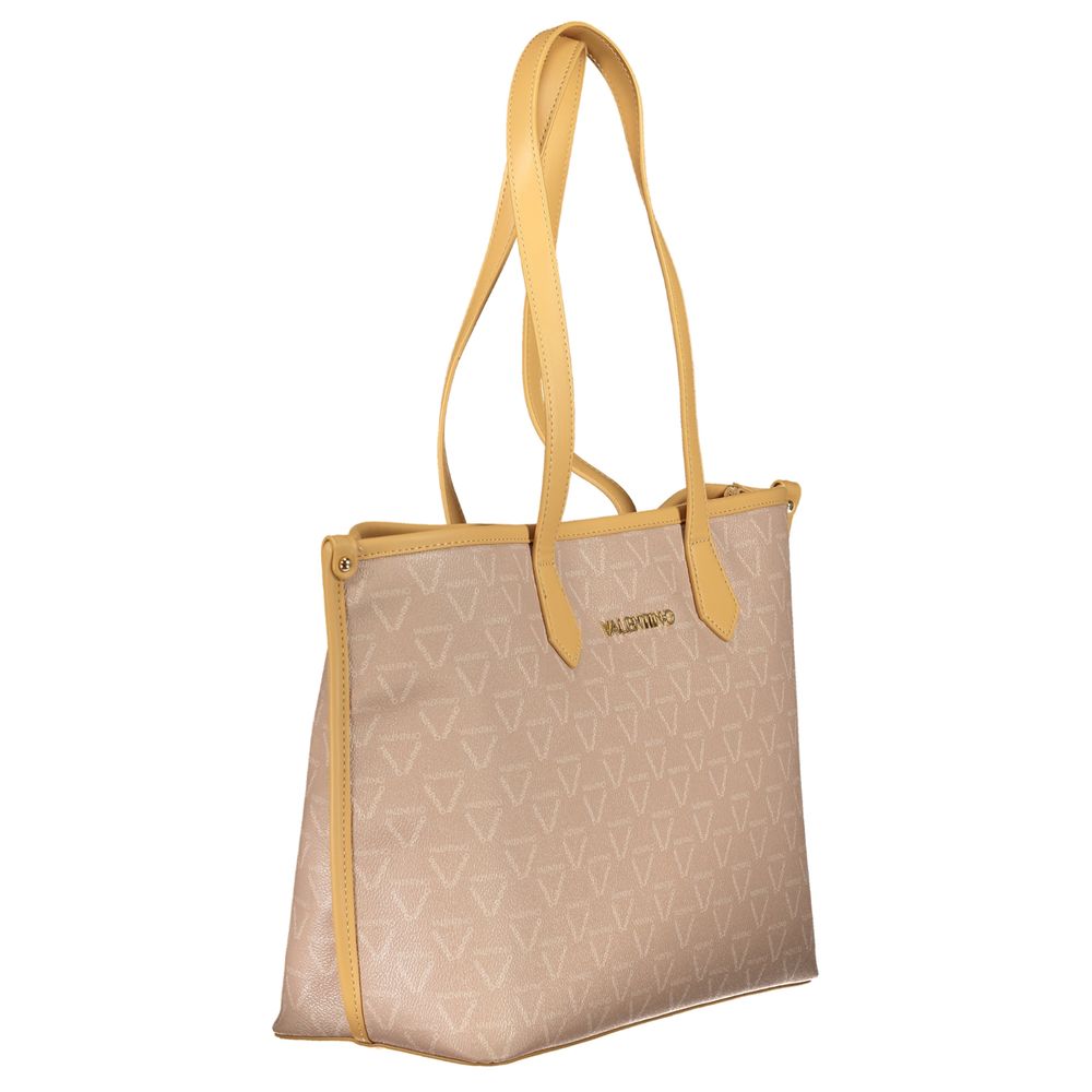 Mario Valentino Beige Polyurethane Women Shoulder Bag - ClickThatClicks 