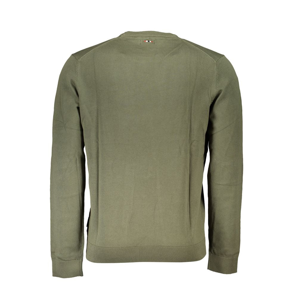 Napapijri Verde Cotton Men Sweater - ClickThatClicks 