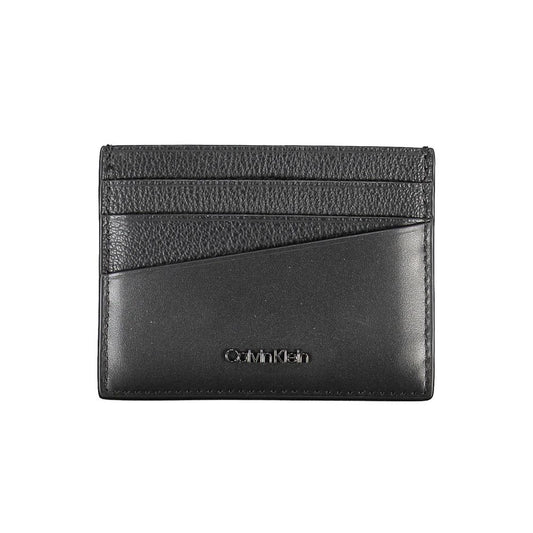 Calvin Klein Black Leather Mens Wallet Holder - ClickThatClicks 