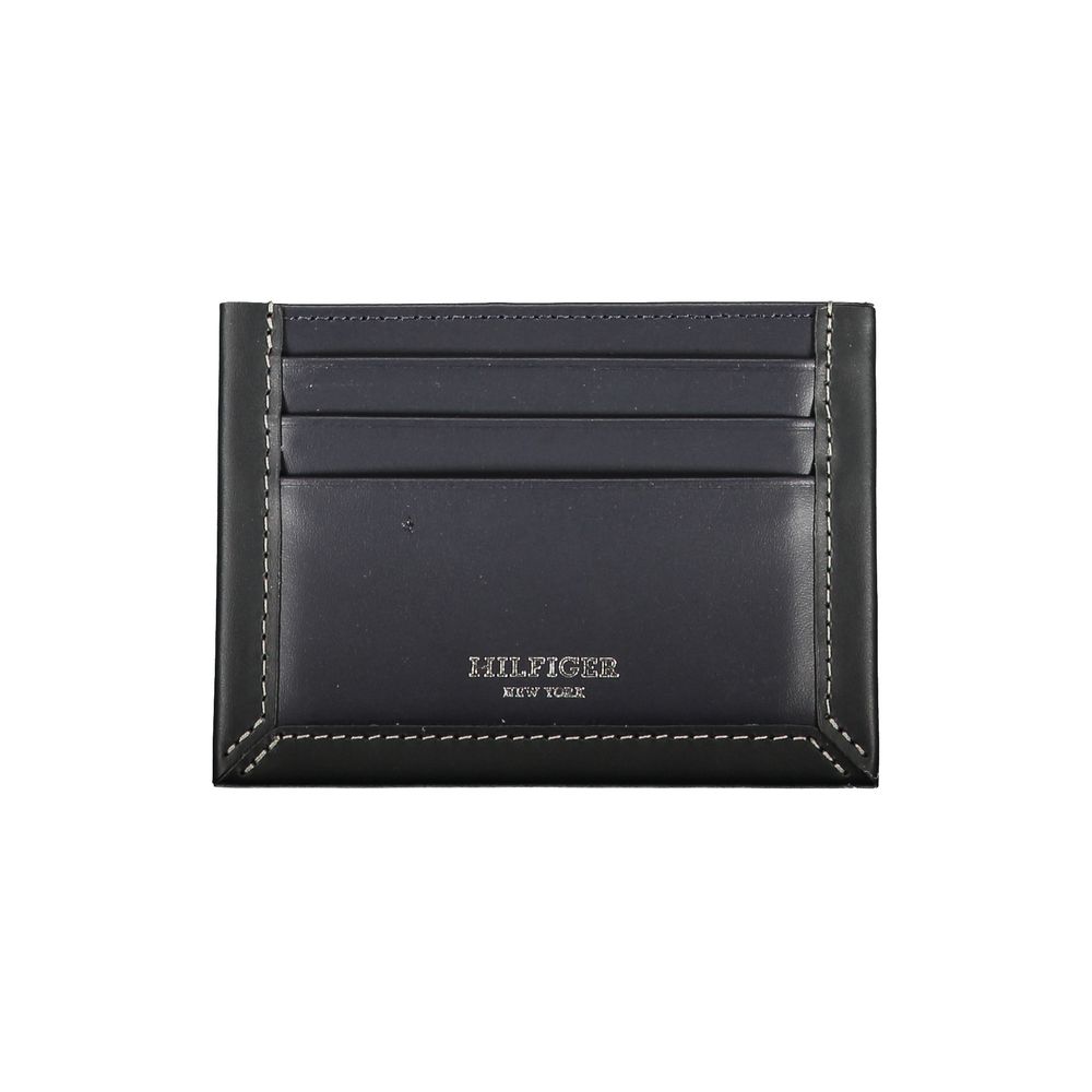 Tommy Hilfiger Blue Leather Men Wallet - ClickThatClicks 