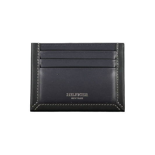 Tommy Hilfiger Blue Leather Men Wallet - ClickThatClicks 