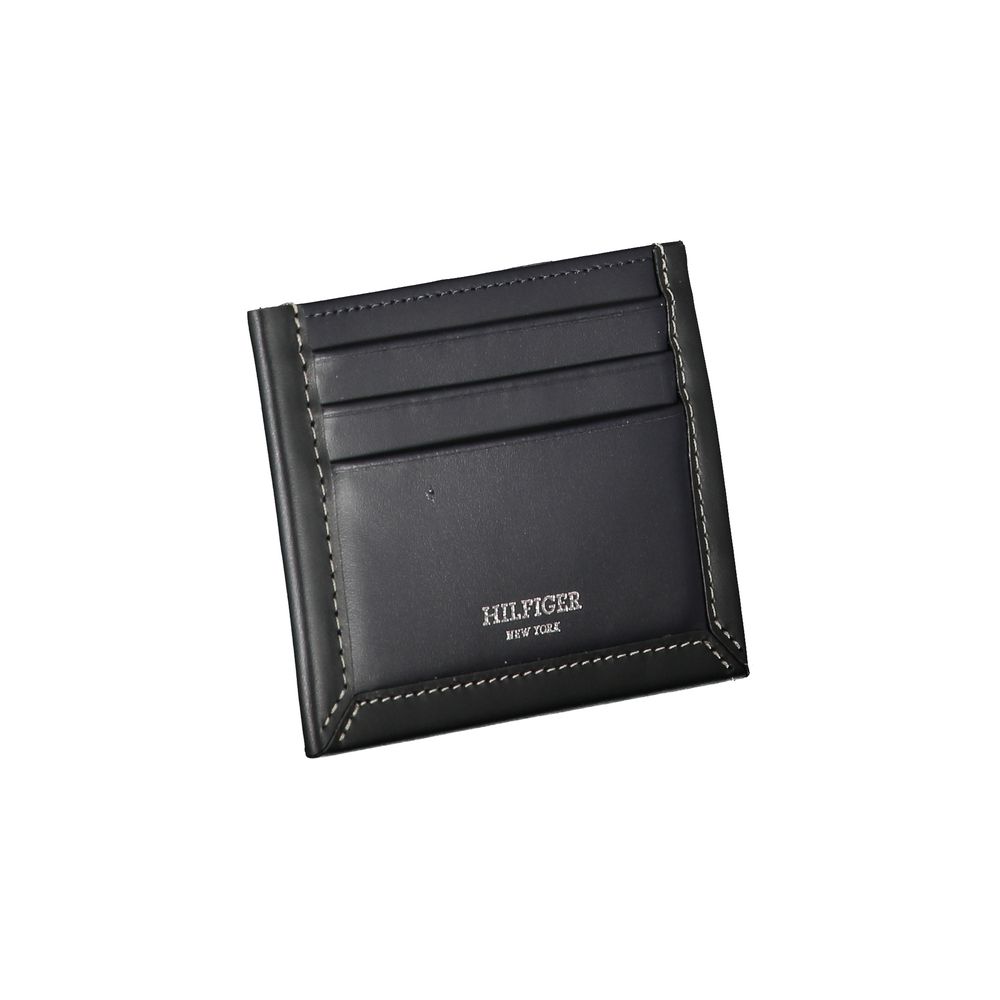Tommy Hilfiger Blue Leather Men Wallet - ClickThatClicks 