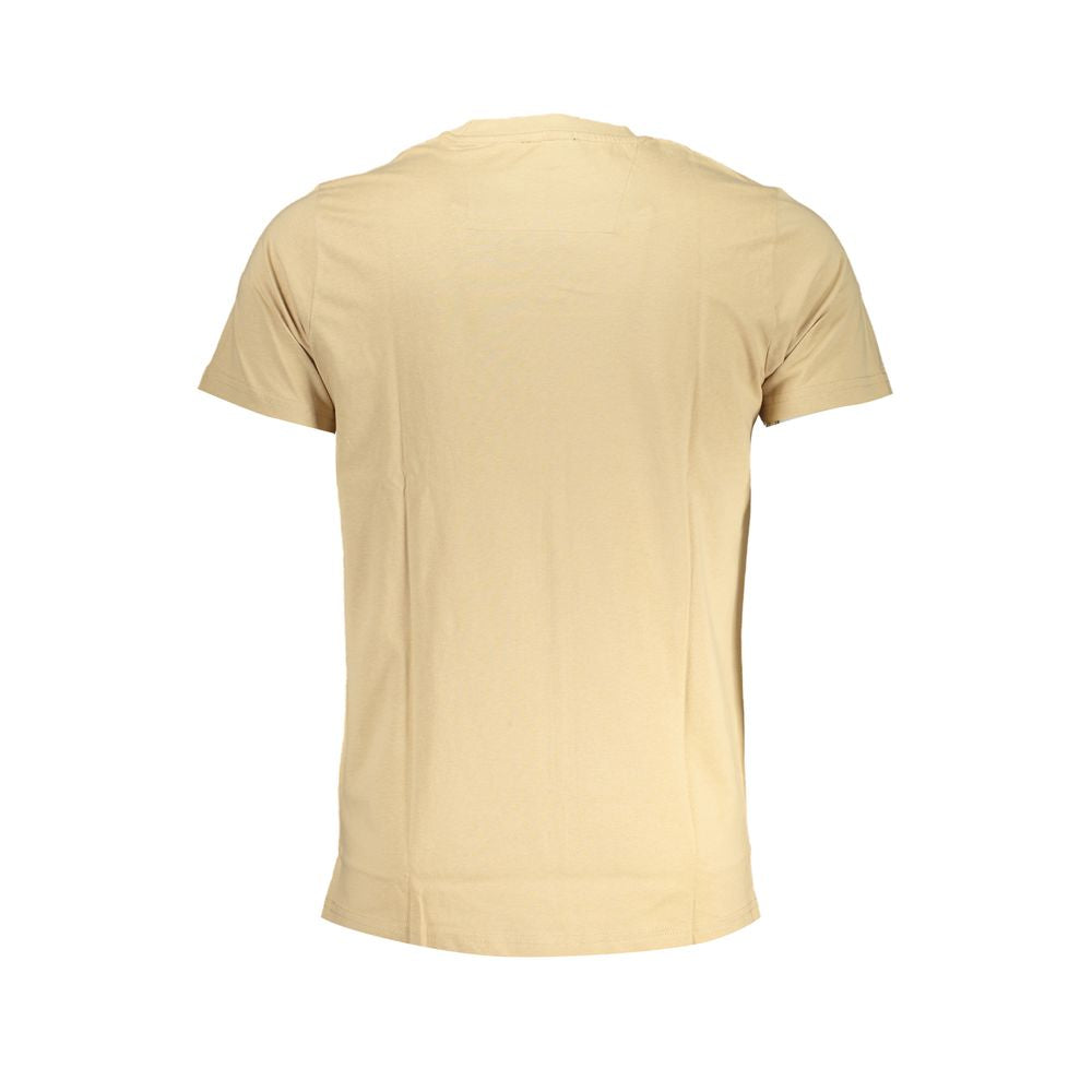 Cavalli Class Beige Cotton Men's T-Shirt - ClickThatClicks 