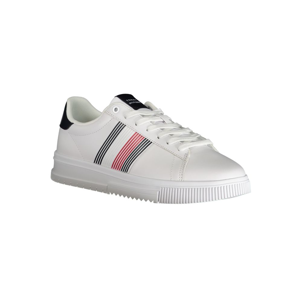 Tommy Hilfiger White Polyurethane Men Sneaker - ClickThatClicks 