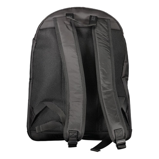 Tommy Hilfiger Black Polyurethane Men Backpack - ClickThatClicks 