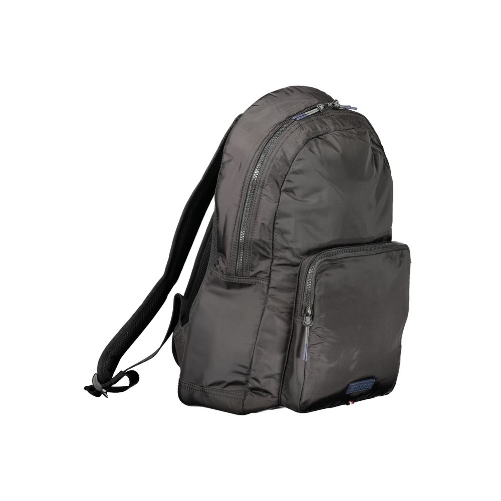 Tommy Hilfiger Black Polyurethane Men Backpack - ClickThatClicks 