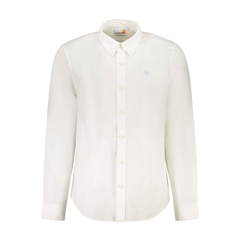Timberland White Linen Men's Shirt - ClickThatClicks 