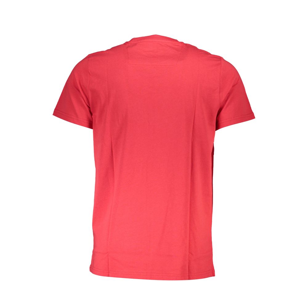 Cavalli Class Rosso Cotton Men T-Shirt - ClickThatClicks 