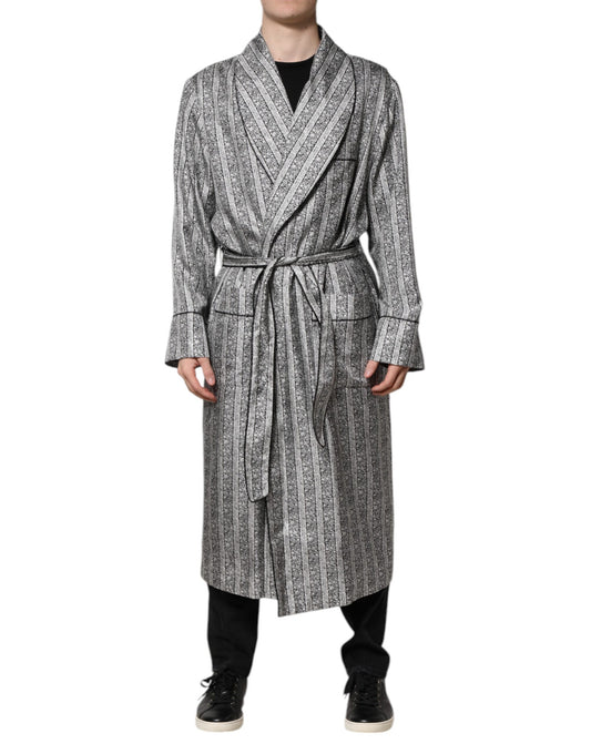Dolce & Gabbana Multicolor Floral Robe Coat Wrap Jacket - ClickThatClicks 