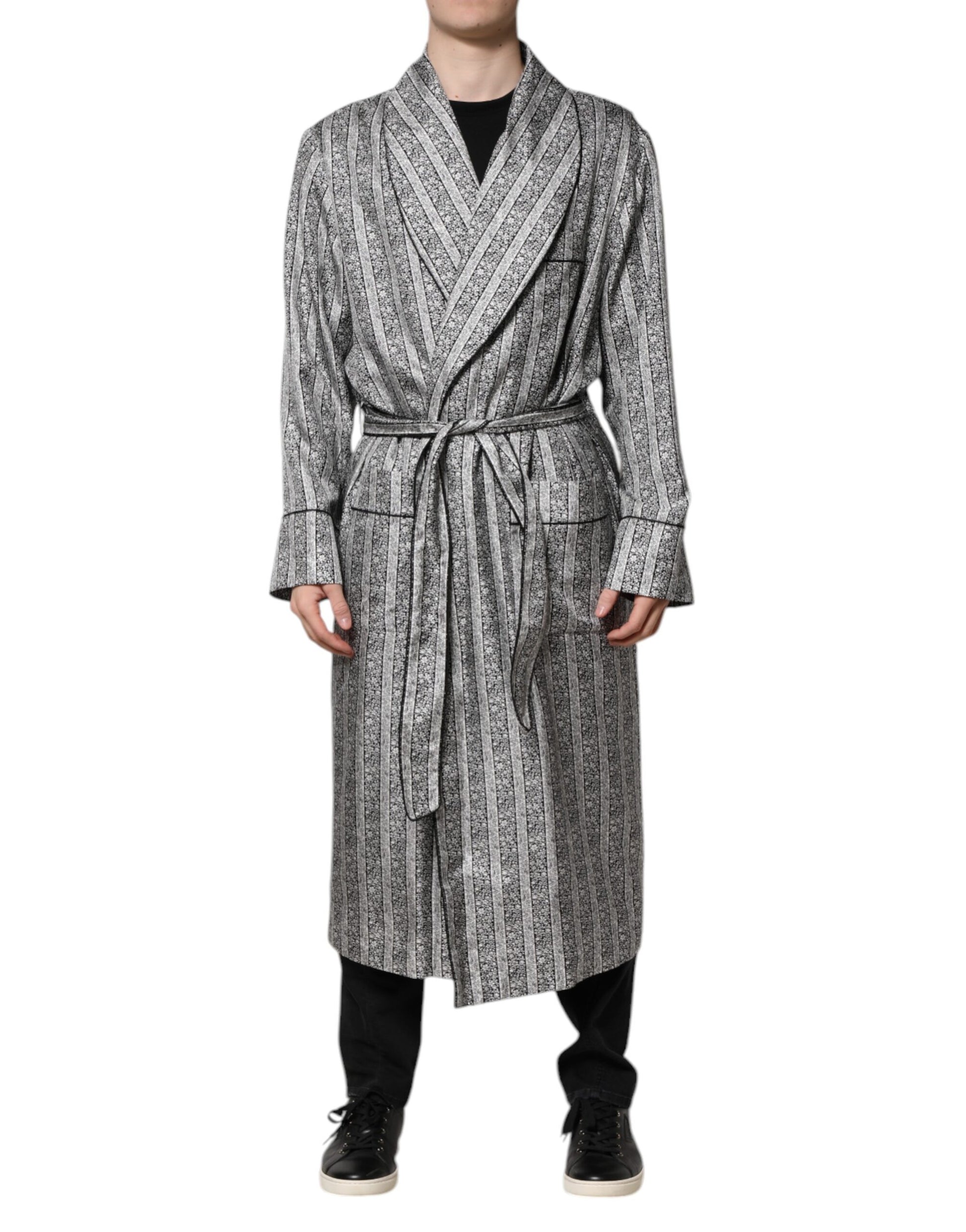 Dolce & Gabbana Multicolor Floral Robe Coat Wrap Jacket - ClickThatClicks 
