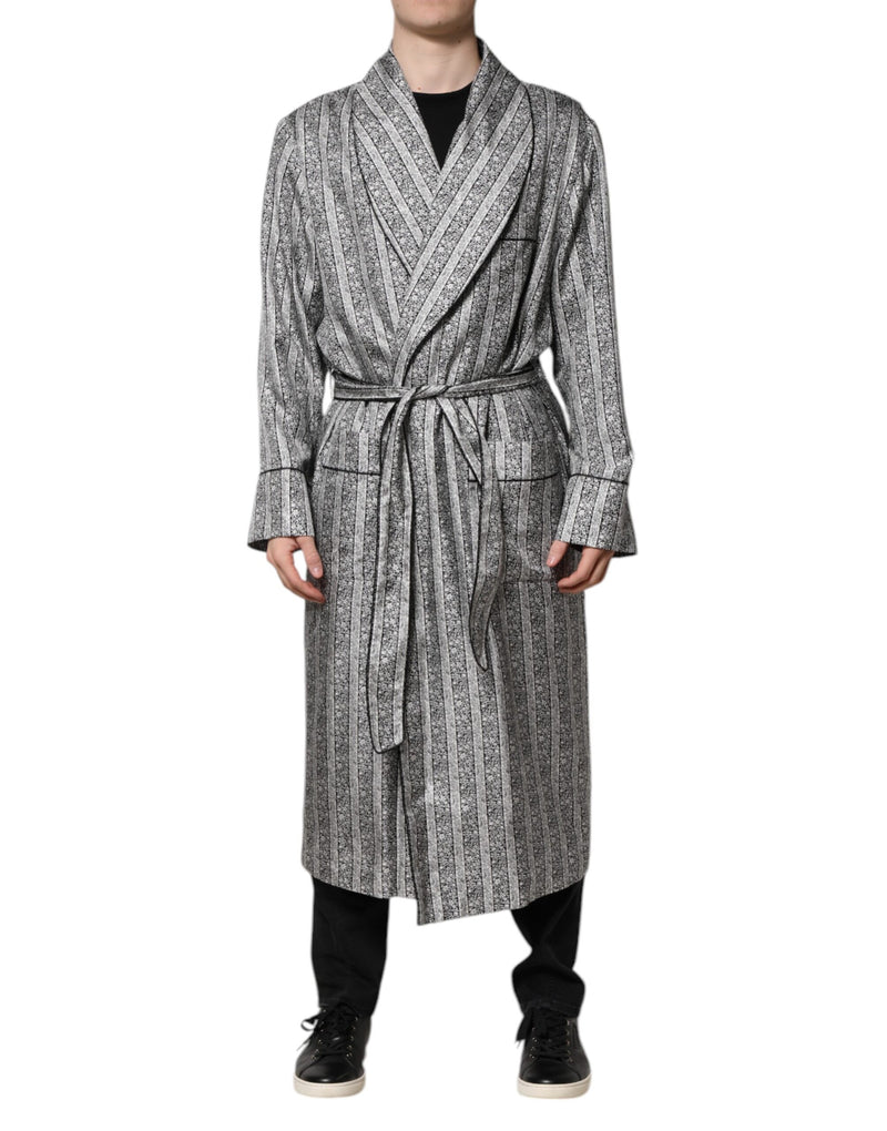 Dolce & Gabbana Multicolor Floral Robe Coat Wrap Jacket