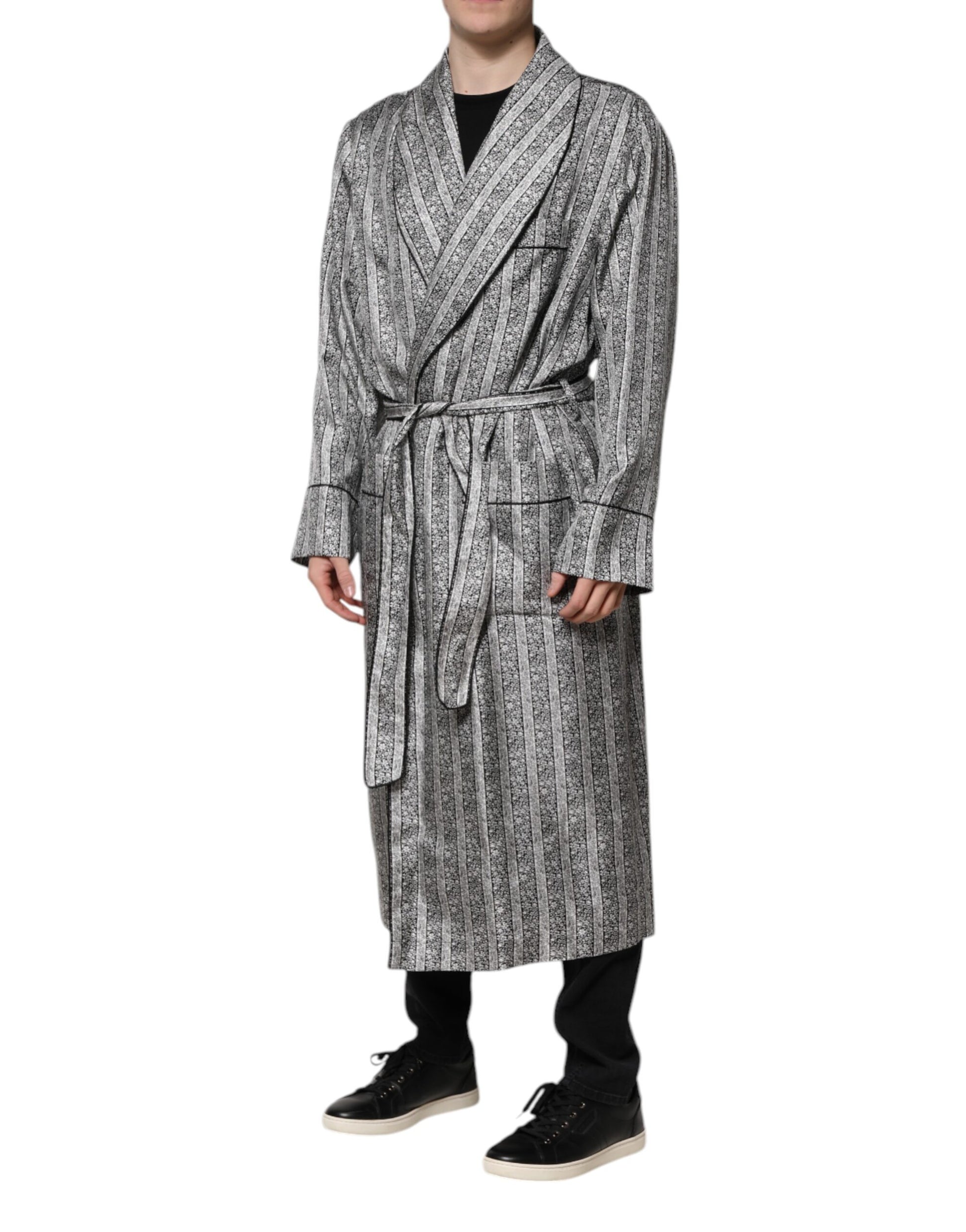 Dolce & Gabbana Multicolor Floral Robe Coat Wrap Jacket - ClickThatClicks 