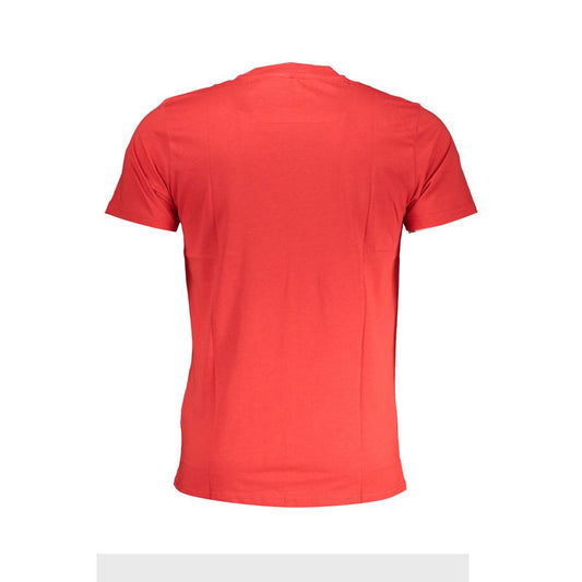 Cavalli Class Rosso Cotton Men T-Shirt - ClickThatClicks 