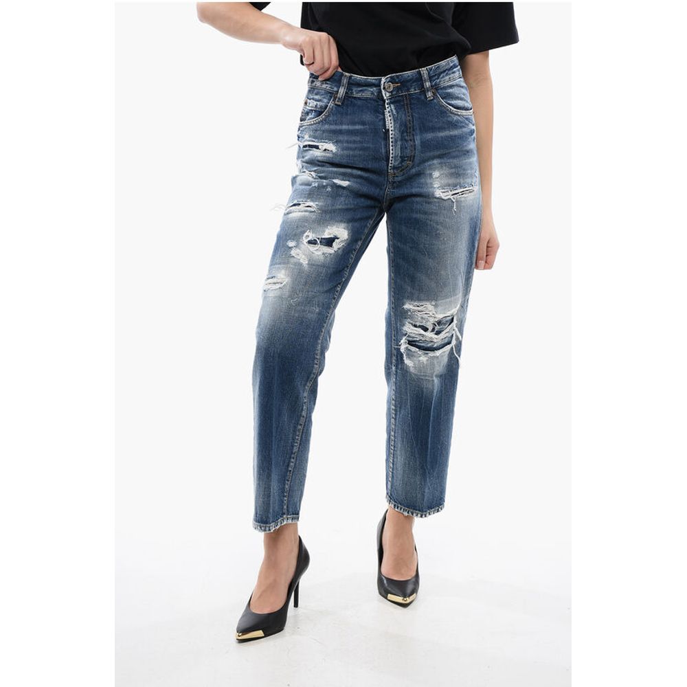 Dsquared² Distressed Boston Fit Denims 18cm