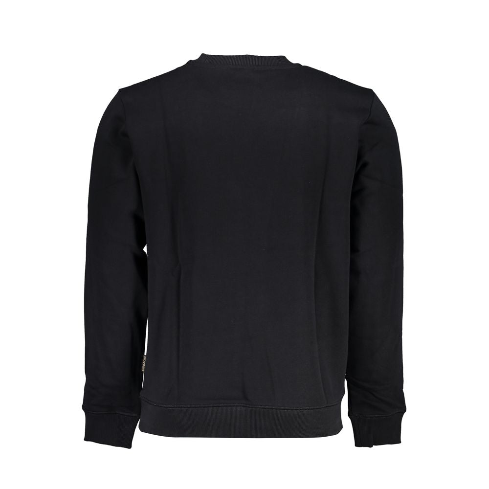 Napapijri Black Cotton Men's Sweatshirt - ClickThatClicks 
