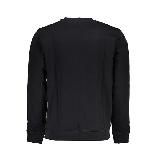 Napapijri Black Cotton Men's Sweatshirt - ClickThatClicks 