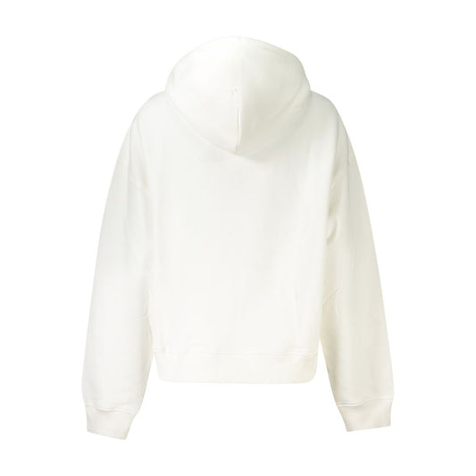 Tommy Hilfiger White Cotton Women Sweatshirt - ClickThatClicks 