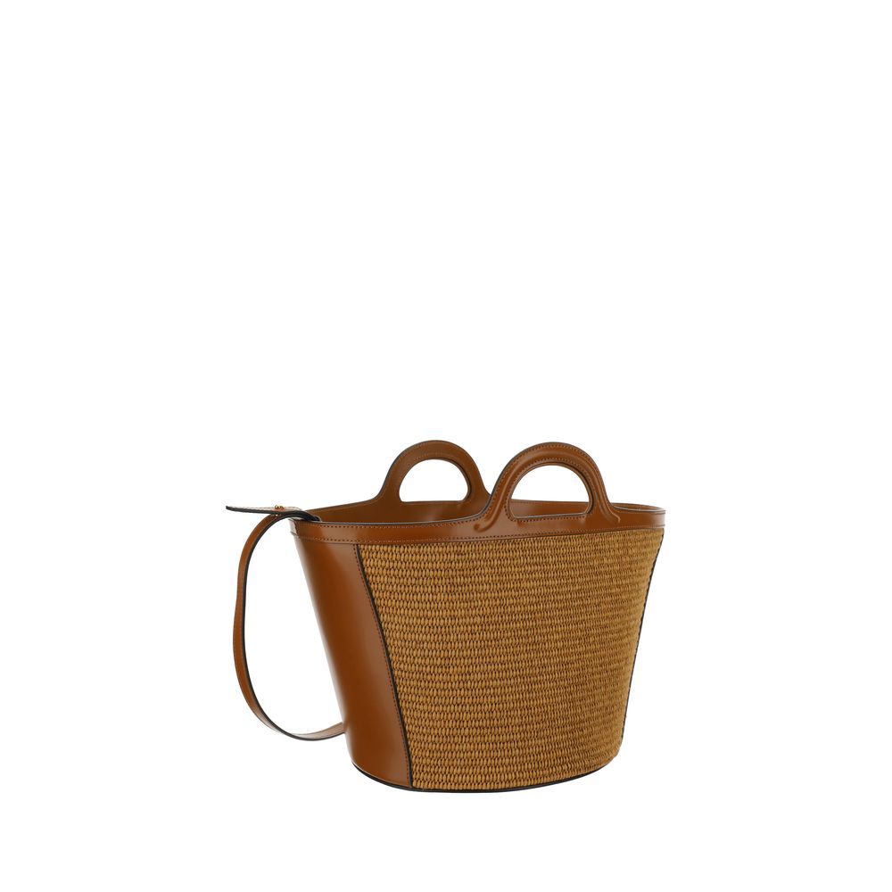 Marni Brown Cotton Shoulder Bag - ClickThatClicks 