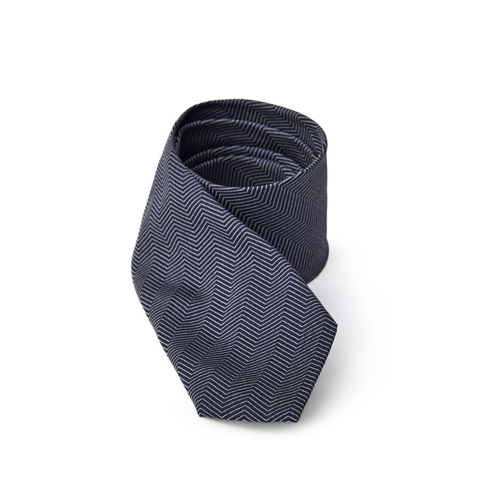 Jil Sander Blue Silk Tie - ClickThatClicks 