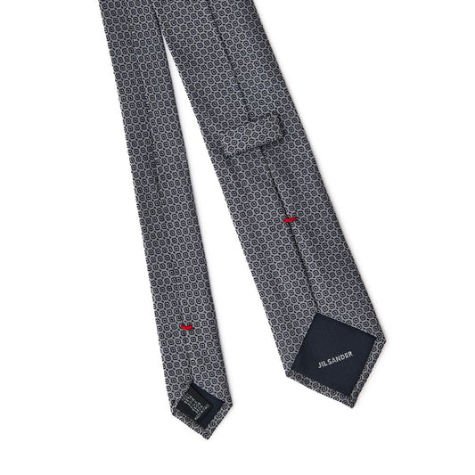 Jil Sander Gray Silk Tie - ClickThatClicks 