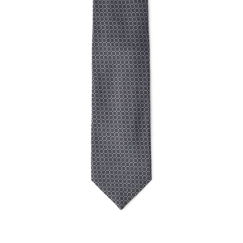 Jil Sander Gray Silk Tie - ClickThatClicks 