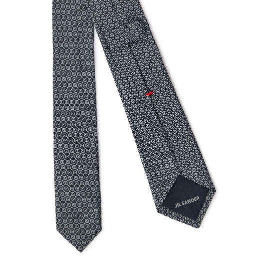 Jil Sander Gray Silk Tie - ClickThatClicks 