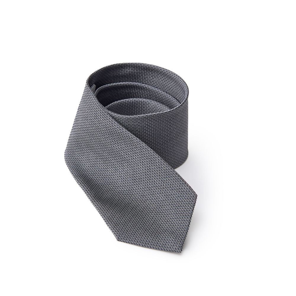 Jil Sander Gray Silk Tie - ClickThatClicks 