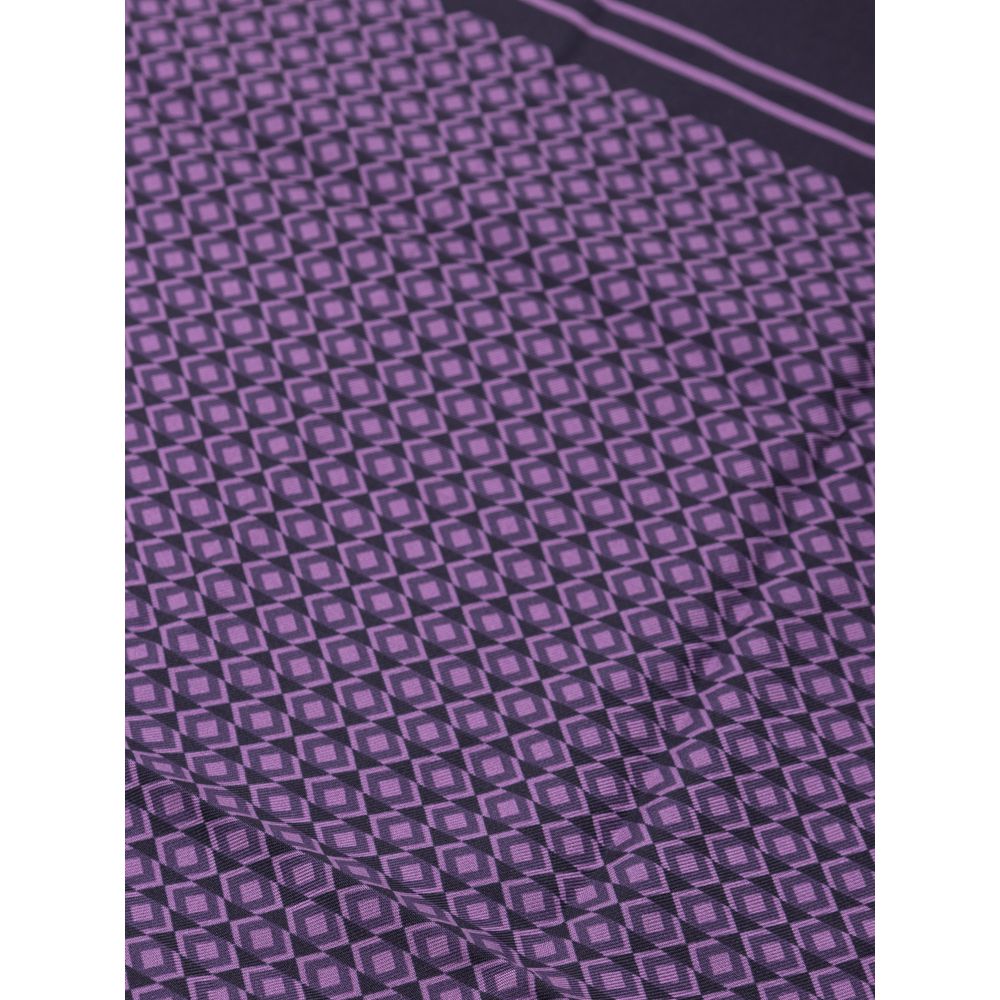 Dolce & Gabbana Purple Silk Pocket Square - ClickThatClicks 