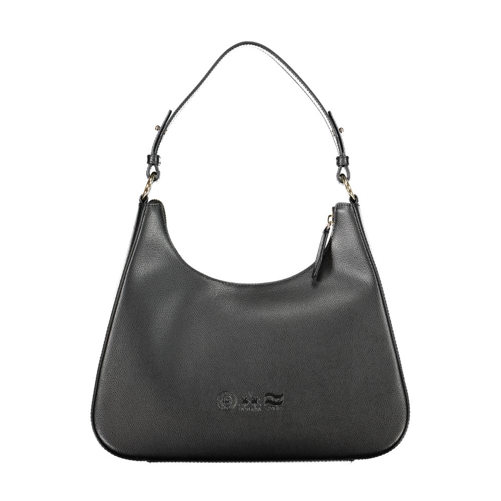 La Martina Black Leather Women's Shoulder Bag - ClickThatClicks 