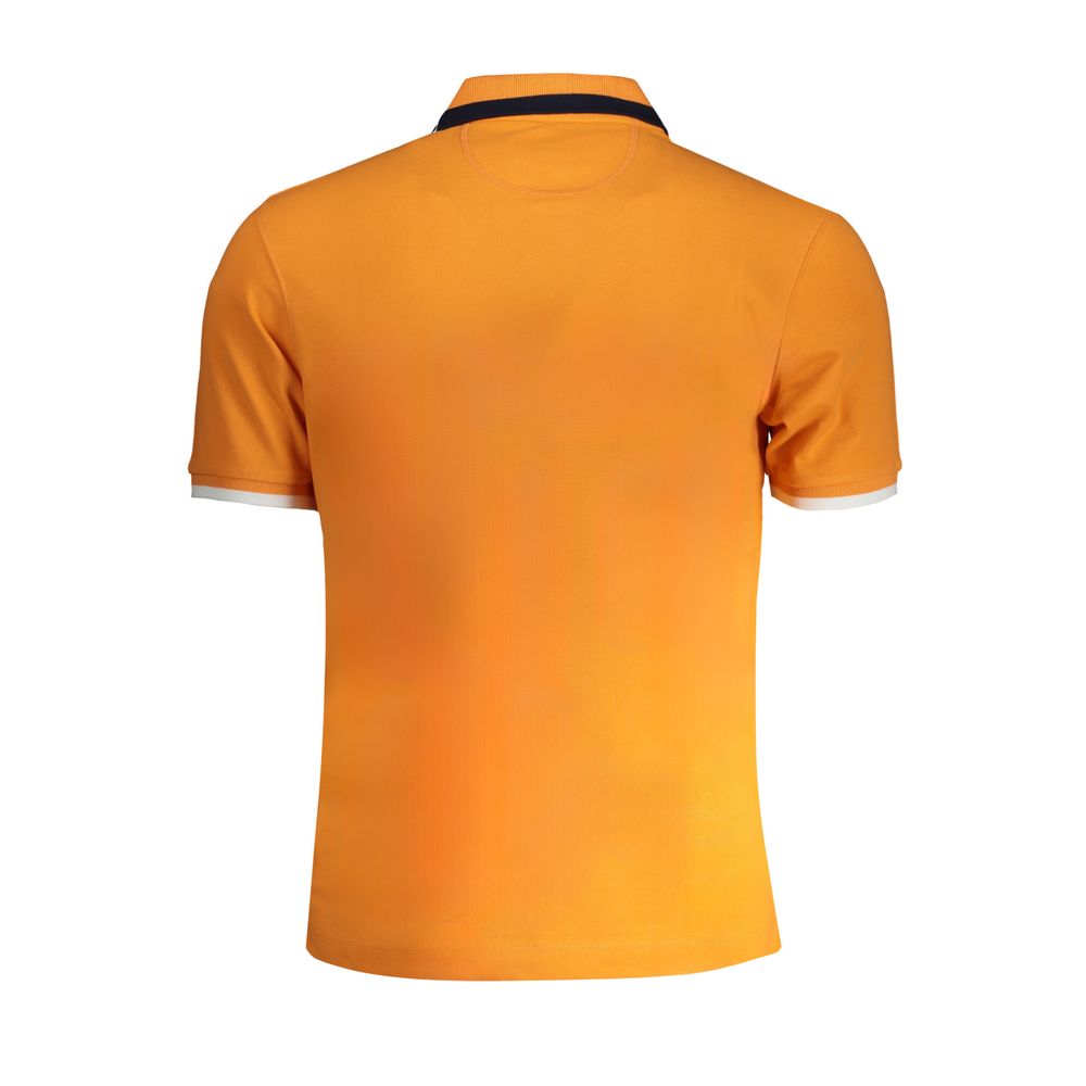 La Martina Arancione Cotton Men Polo - ClickThatClicks 