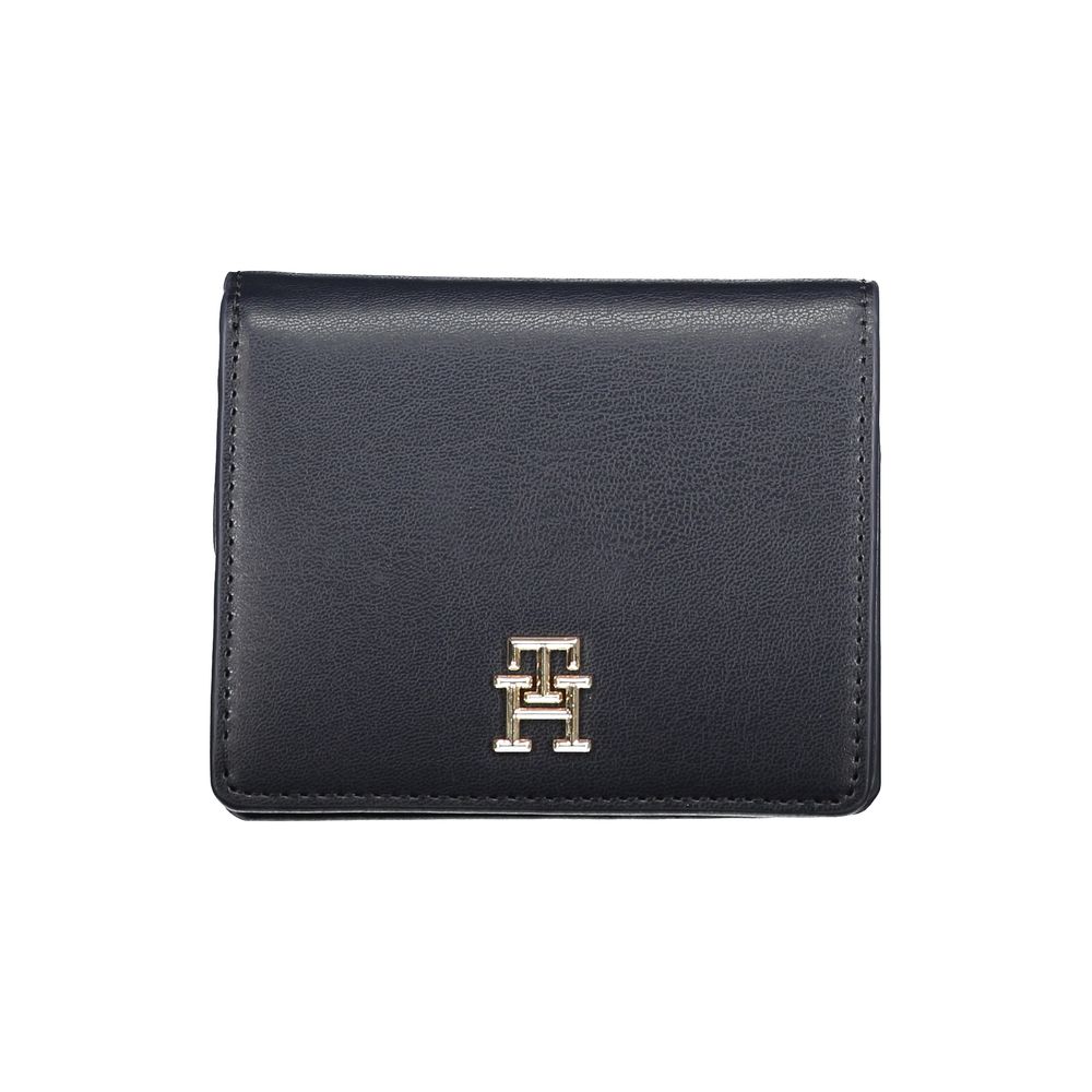 Tommy Hilfiger Blue Polyurethane Women Wallet - ClickThatClicks 