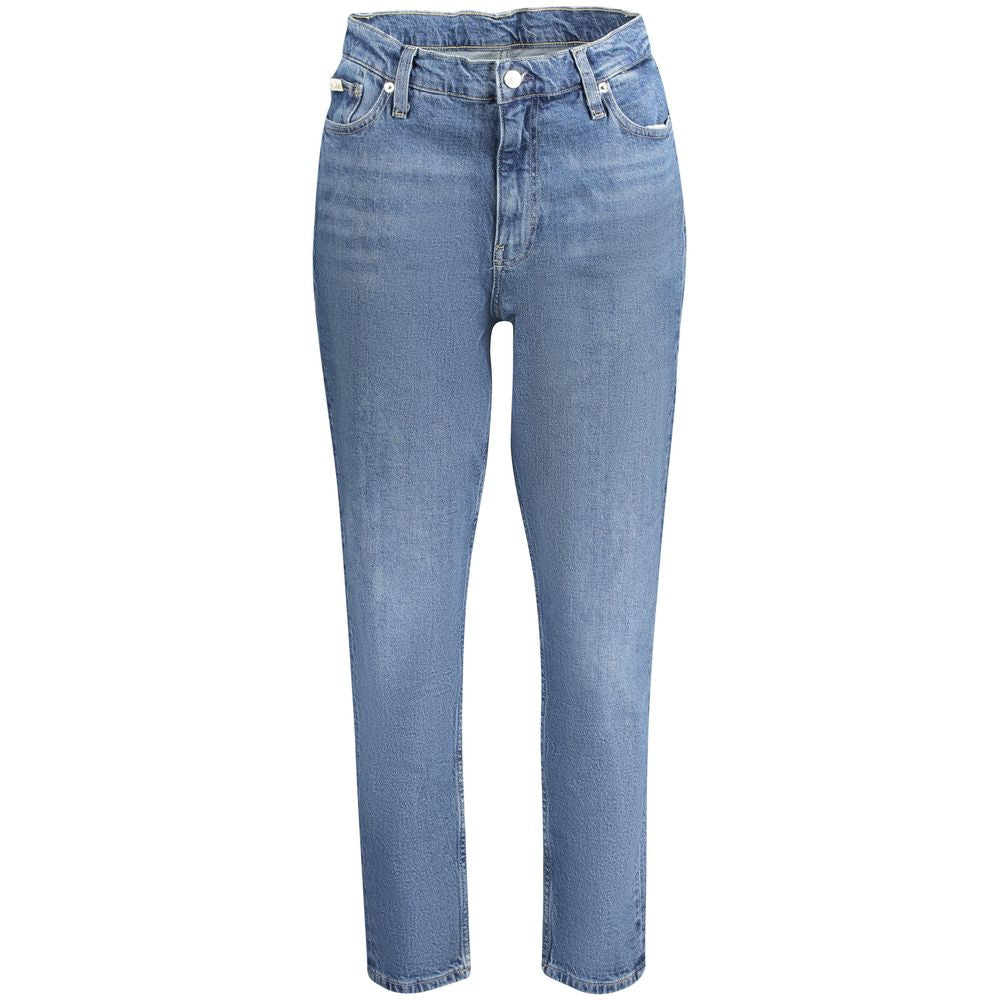 Calvin Klein Blu Cotton Women Jeans - ClickThatClicks 