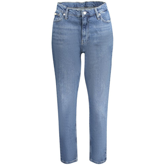Calvin Klein Blu Cotton Women Jeans - ClickThatClicks 